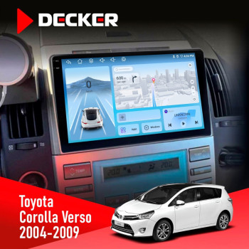 Штатная магнитола Toyota Corolla Verso 2004-2009 Decker D9-010 6x128 DSP 4G 2K