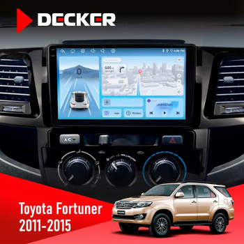 Штатная магнитола Toyota Fortuner 2011-2015 Decker D9-010 6x128 DSP 4G 2K
