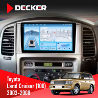 Штатная магнитола Toyota Land Cruiser (100) 2003-2008 Decker D9-010 6x128 DSP 4G 2K