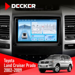 Штатная магнитола Toyota Land Cruiser Prado (120) 2002-2009 AMP Decker D9-010 6x128 DSP 4G 2K