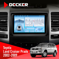 Штатная магнитола Toyota Land Cruiser Prado (120) 2002-2009 Decker D9-010 6x128 DSP 4G 2K