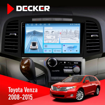 Штатная магнитола Toyota Venza 2008-2015 AMP Decker D9-010 6x128 DSP 4G 2K