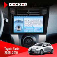 Штатная магнитола Toyota Yaris 2005-2010 Decker D9-010 6x128 DSP 4G 2K
