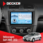 Штатная магнитола Volkswagen Golf 2008-2013 Decker D9-010 6x128 DSP 4G 2K
