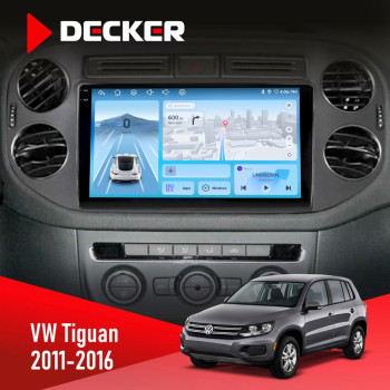 Штатная магнитола Volkswagen Tiguan 2011-2016 Decker D9-010 6x128 DSP 4G 2K