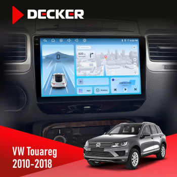 Штатная магнитола Volkswagen Touareg 2010-2018 Decker D9-010 6x128 DSP 4G 2K