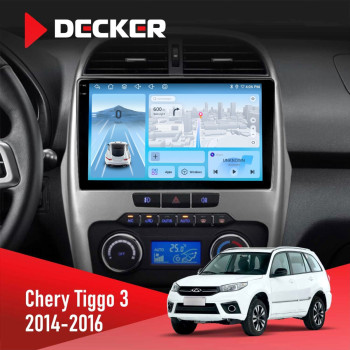 Штатна магнітола Chery Tiggo 3 2014-2016 Decker D10-010 6x128 DSP 4G 2K