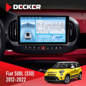 Штатная магнитола Fiat 500L (330) 2012-2022 Decker D10-010 6x128 DSP 4G 2K