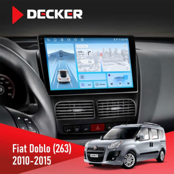 Штатная магнитола Fiat Doblo (263) 2010-2015 Decker D10-010 6x128 DSP 4G 2K