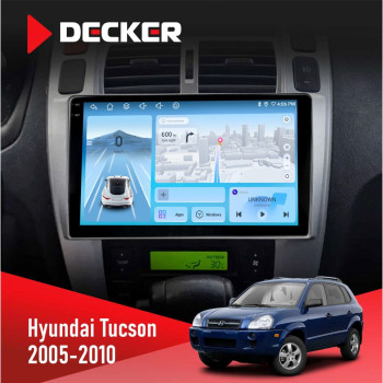Штатна магнітола Hyundai Tucson 2005-2010 Black Decker D10-010 6x128 DSP 4G 2K