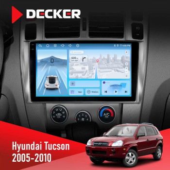 Штатна магнітола Hyundai Tucson 2005-2010 Decker D10-010 6x128 DSP 4G 2K