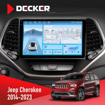 Штатная магнитола Jeep Cherokee 2014-2023 Decker D10-010 6x128 DSP 4G 2K