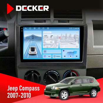 Штатная магнитола Jeep Compass 2007-2010 Decker D10-010 6x128 DSP 4G 2K