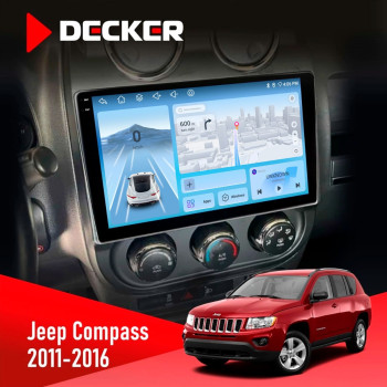 Штатная магнитола Jeep Compass, Patriot 2011-2016 Decker D10-010 6x128 DSP 4G 2K