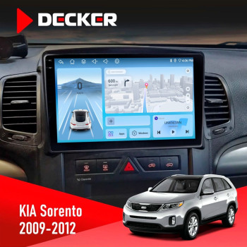 Штатная магнитола KIA Sorento 2009-2012 Decker D10-010 6x128 DSP 4G 2K