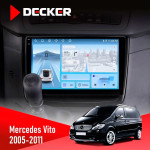 Штатная магнитола Mercedes-Benz Vito 2003-2014 Decker D10-010 6x128 DSP 4G 2K
