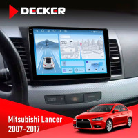 Штатная магнитола Mitsubishi Lancer X 2007-2017 Decker D10-010 6x128 DSP 4G 2K