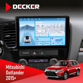 Штатная магнитола Mitsubishi Outlander 2015  Decker D10-010 6x128 DSP 4G 2K