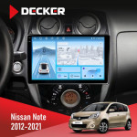 Штатная магнитола Nissan Note 2012-2021 Decker D10-010 6x128 DSP 4G 2K