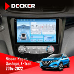 Штатная магнитола Nissan Qashqai, X-Trail 2014  Decker D10-010 6x128 DSP 4G 2K