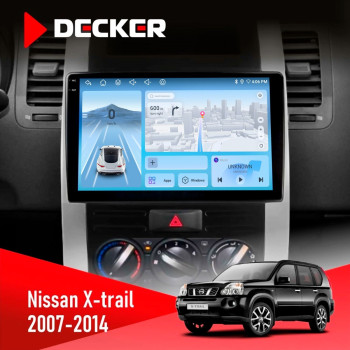 Штатная магнитола Nissan X-Trail 2007-2014 Decker D10-010 6x128 DSP 4G 2K
