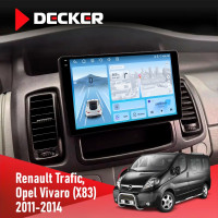 Штатна магнітола Opel Vivaro 2011-2015 Decker D10-010 6x128 DSP 4G 2K