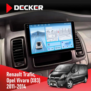 Штатная магнитола Opel Vivaro 2011-2015 Decker D10-010 6x128 DSP 4G 2K