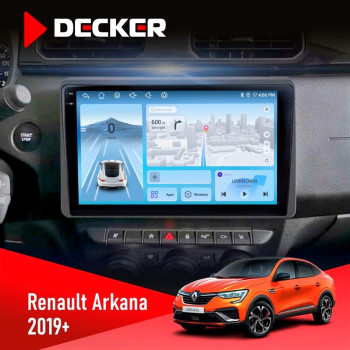 Штатная магнитола Renault Arkana, Duster 2019  Decker D10-010 6x128 DSP 4G 2K