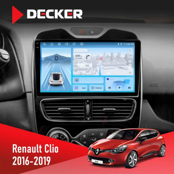 Штатная магнитола Renault Clio 2016-2019 Decker D10-010 6x128 DSP 4G 2K