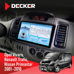 Штатна магнітола Renault Trafic 2001-2010 Decker D10-010 6x128 DSP 4G 2K