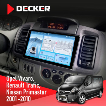 Штатна магнітола Renault Trafic 2001-2010 Decker D10-010 6x128 DSP 4G 2K