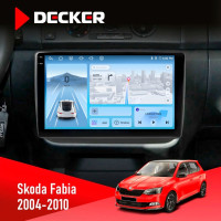 Штатная магнитола Skoda Fabia 2007-2014 Decker D10-010 6x128 DSP 4G 2K