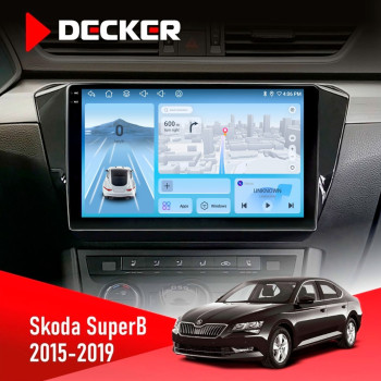 Штатна магнітола Skoda SuperB 2015-2019 Decker D10-010 6x128 DSP 4G 2K