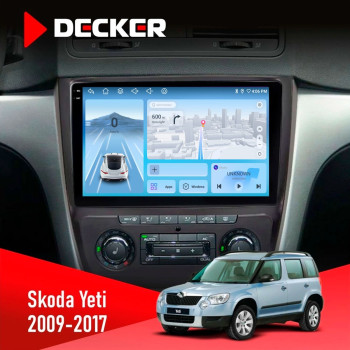 Штатна магнітола Skoda Yeti 2009-2017 Decker D10-010 6x128 DSP 4G 2K