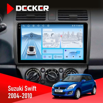 Штатная магнитола Suzuki Swift 2004-2010 Decker D10-010 6x128 DSP 4G 2K