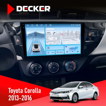 Штатная магнитола Toyota Corolla 2013-2016 Decker D10-010 6x128 DSP 4G 2K