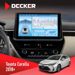Штатная магнитола Toyota Corolla 2018  Decker D10-010 6x128 DSP 4G 2K