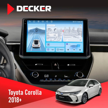 Штатная магнитола Toyota Corolla 2018  Decker D10-010 6x128 DSP 4G 2K