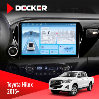 Штатная магнитола Toyota Hilux 2015-2020 Decker D10-010 6x128 DSP 4G 2K