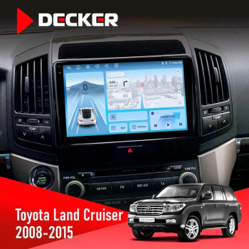 Штатная магнитола Toyota Land Cruiser (200) 2008-2015 Decker D10-010 6x128 DSP 4G 2K