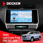 Штатная магнитола Toyota Land Cruiser Prado 150 2017-2020 Decker D10-010 6x128 DSP 4G 2K