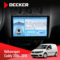Штатная магнитола Volkswagen Caddy 2004-2015 Black Conditioner Decker D10-010 6x128 DSP 4G 2K
