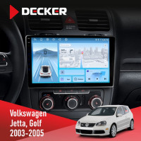 Штатная магнитола Volkswagen Golf 2003-2008 Climate Decker D10-010 6x128 DSP 4G 2K