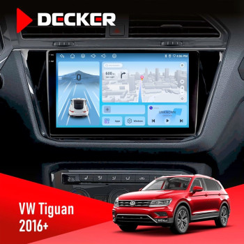 Штатная магнитола Volkswagen Tiguan 2016  Decker D10-010 6x128 DSP 4G 2K