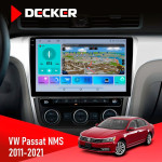 Штатная магнитола Volkswagen Passat NMS 2011-2021 Black Decker D10-009 4x64 DSP 4G 2k