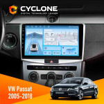 Штатная магнитола VW Passat (B6 B7) 2005-2014 CC 2012-2018 Black Cyclone C10-012 4x64 DSP 4G