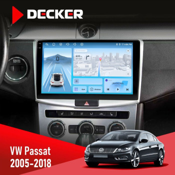 Штатная магнитола VW Passat (B6 B7) 2005-2014 CC 2012-2018 Black Decker D10-010 6x128 DSP 4G 2K