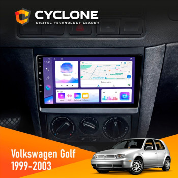 Штатная магнитола Volkswagen Golf 1998-2005 Cyclone C9-011 4x64, DSP Штатная магнитола Volkswagen Golf 1998-2005 Cyclone C9-011 4x64, DSP