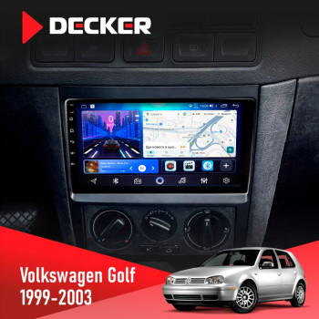 Штатная магнитола Volkswagen Golf 1998-2005 Decker D9-006 4x64, 4G