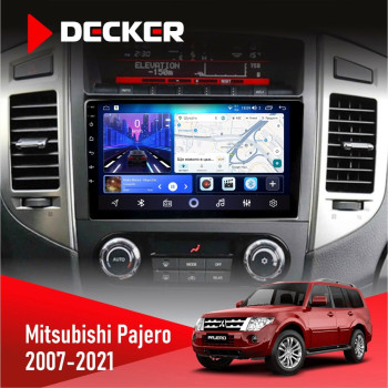 Штатная магнитола Mitsubishi Pajero 2007-2021 Rockford Acoustic Decker D9-006 4x64 4G